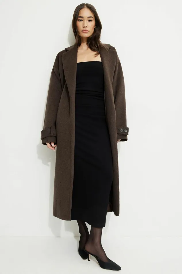 Women Dynamite Dresses and Jumpsuits Cherry Ribbed Bolero Maxi Dress Black