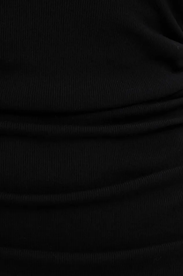 Women Dynamite Dresses and Jumpsuits Cherry Ribbed Bolero Maxi Dress Black