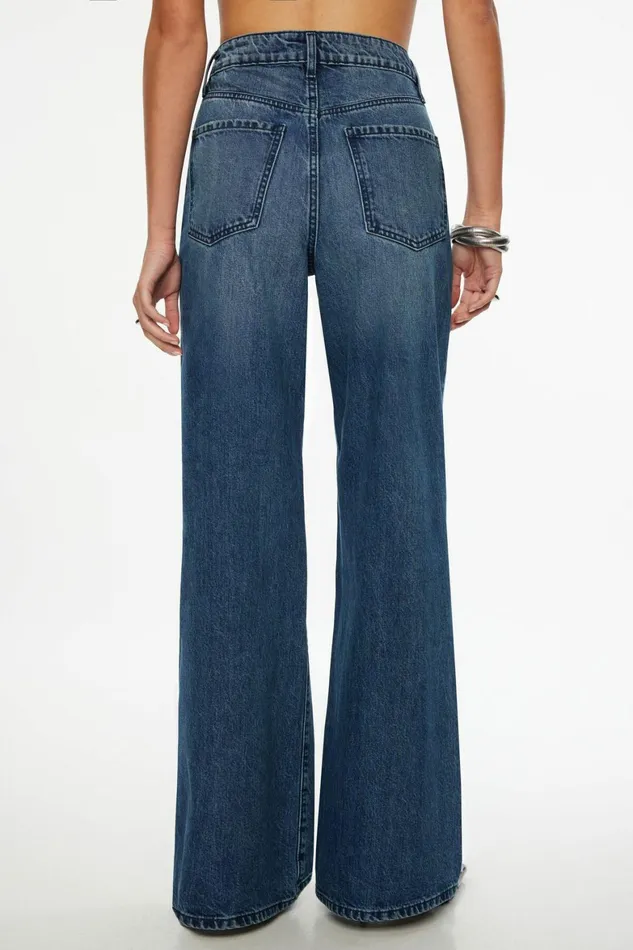 Women Dynamite Jeans and Denim Chloe Ultra Wide Leg Jeans Blue