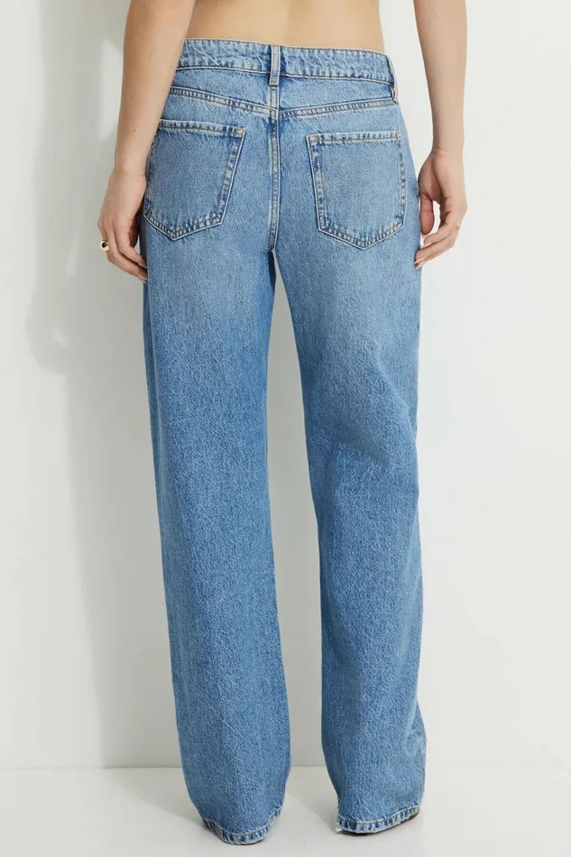 Women Dynamite Jeans and Denim Mika Relaxed Straight Jeans Blue