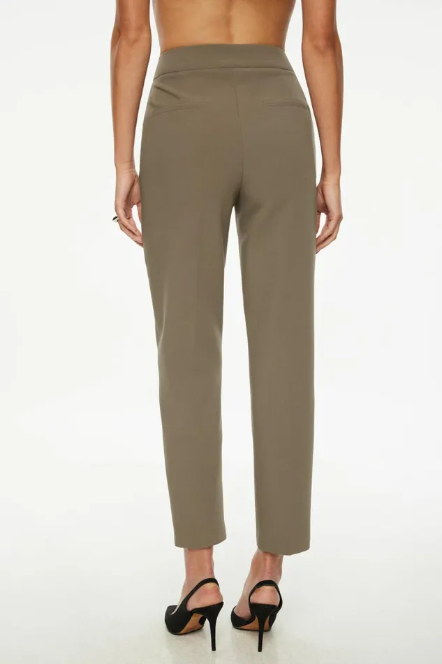 Women Dynamite Pants Emily Tailored Slim Ankle Pants Brown