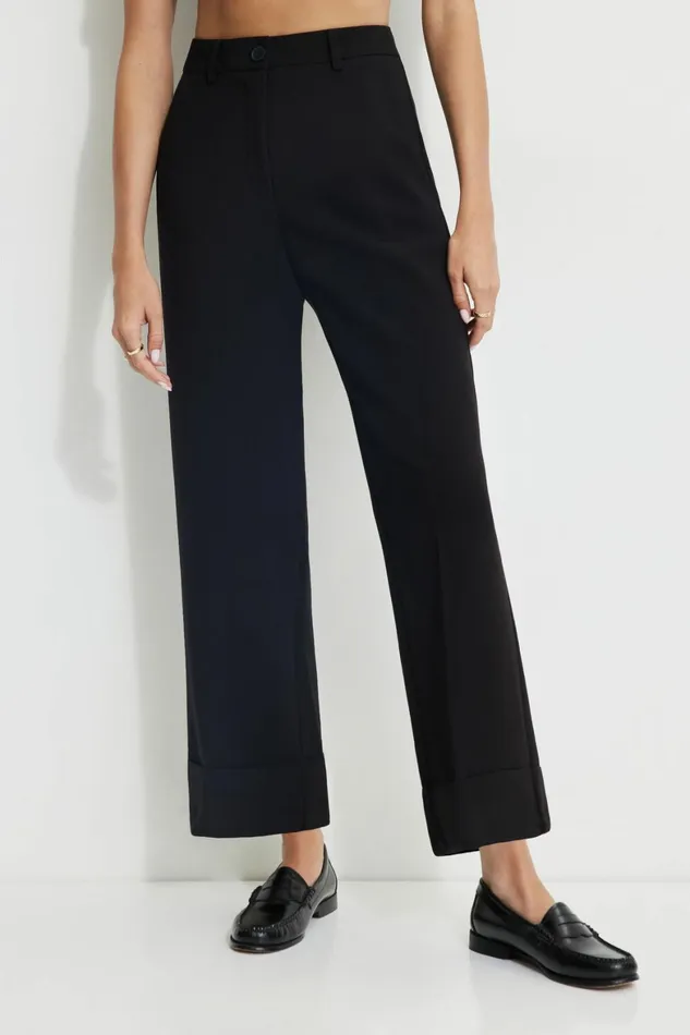 Women Dynamite Pants Max Cuffed Ankle Pants Black
