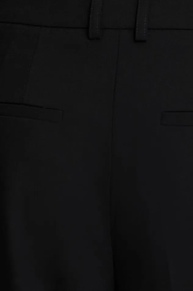 Women Dynamite Pants Sofia Pleated Straight Leg Pants Black