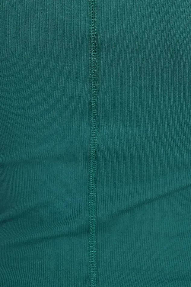 Women Dynamite Tees and Tanks Ribbed Scoop Neck Tank Top Green