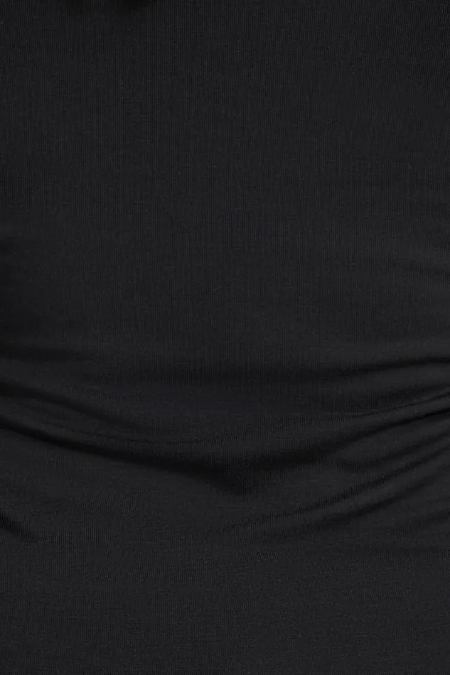 Women Dynamite Tops Kyla Jersey Long Sleeve TShirt Black