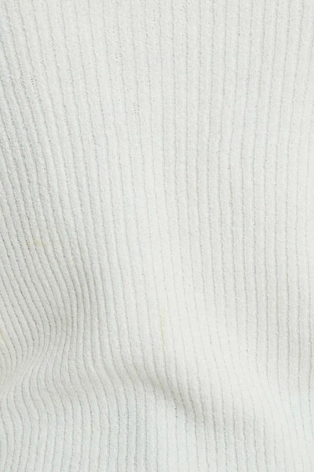 Women Dynamite Tops Wide Crewneck Cardigan White