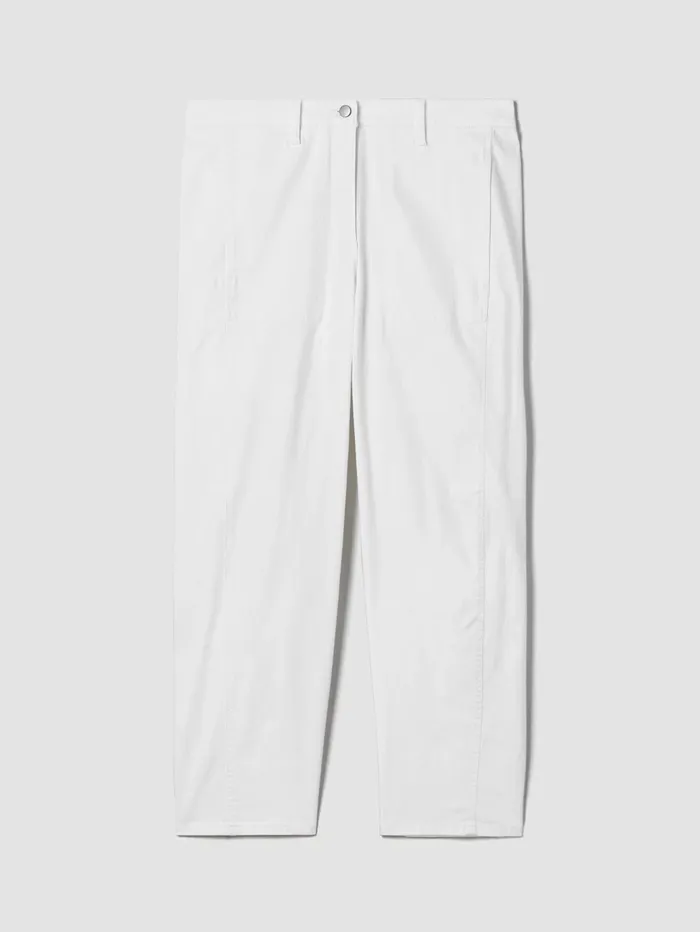 Women Eileen Fisher Pants Shorts and Jumpsuits Organic Cotton Denim Lantern Jean White Women Eileen Fisher Pants Shorts and Jumpsuits Organic Cotton Denim Lantern Jean White