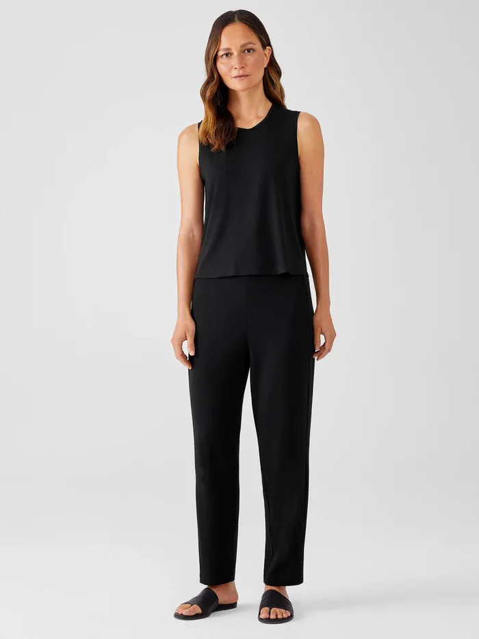 Women Eileen Fisher Pants Shorts and Jumpsuits Stretch Jersey Knit Slouchy Pant Black Women Eileen Fisher Pants Shorts and Jumpsuits Stretch Jersey Knit Slouchy Pant Black