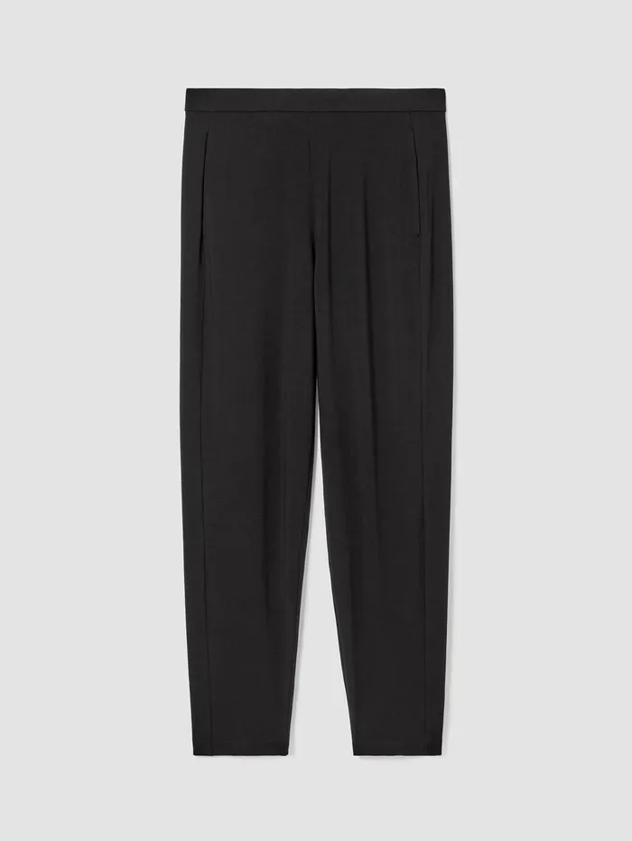 Women Eileen Fisher Pants Shorts and Jumpsuits Stretch Jersey Knit Slouchy Pant Black