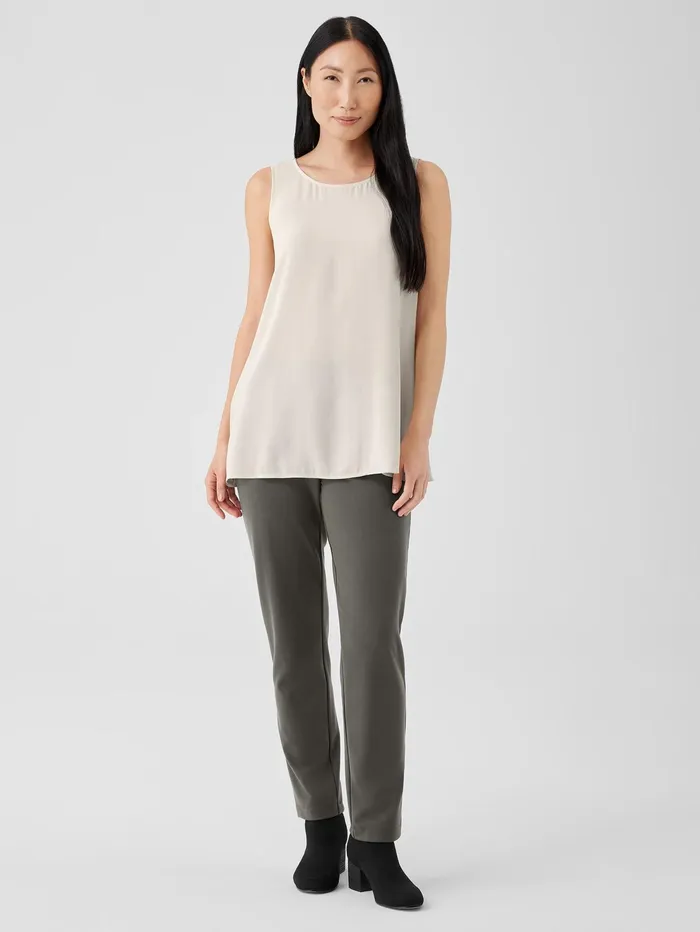 Women Eileen Fisher Pants Shorts and Jumpsuits Washable Flex Ponte Pant Grove