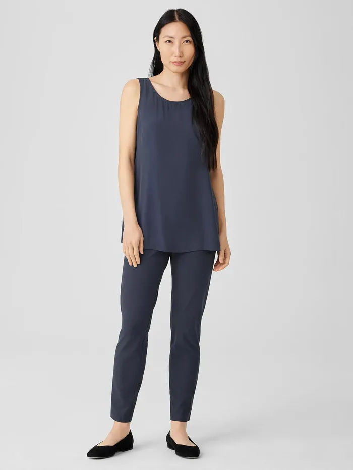 Women Eileen Fisher Pants Shorts and Jumpsuits Washable Stretch Crepe Pant Ocean Women Eileen Fisher Pants Shorts and Jumpsuits Washable Stretch Crepe Pant Ocean