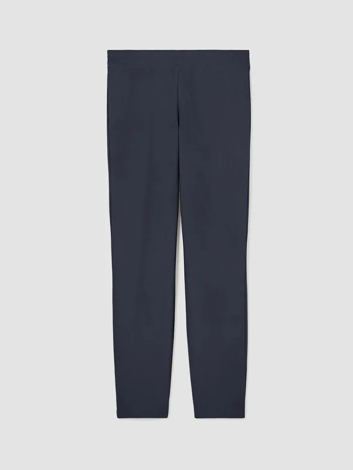 Women Eileen Fisher Pants Shorts and Jumpsuits Washable Stretch Crepe Pant Ocean