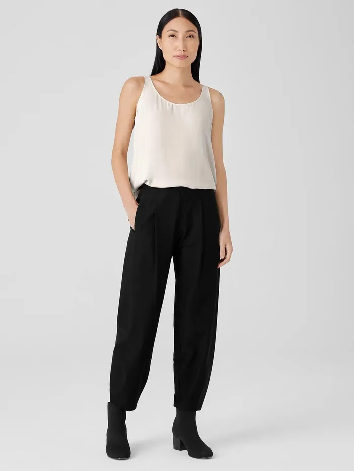 Women Eileen Fisher Pants Shorts and Jumpsuits Washable Stretch Crepe Pleated Lantern Pant Black Women Eileen Fisher Pants Shorts and Jumpsuits Washable Stretch Crepe Pleated Lantern Pant Black