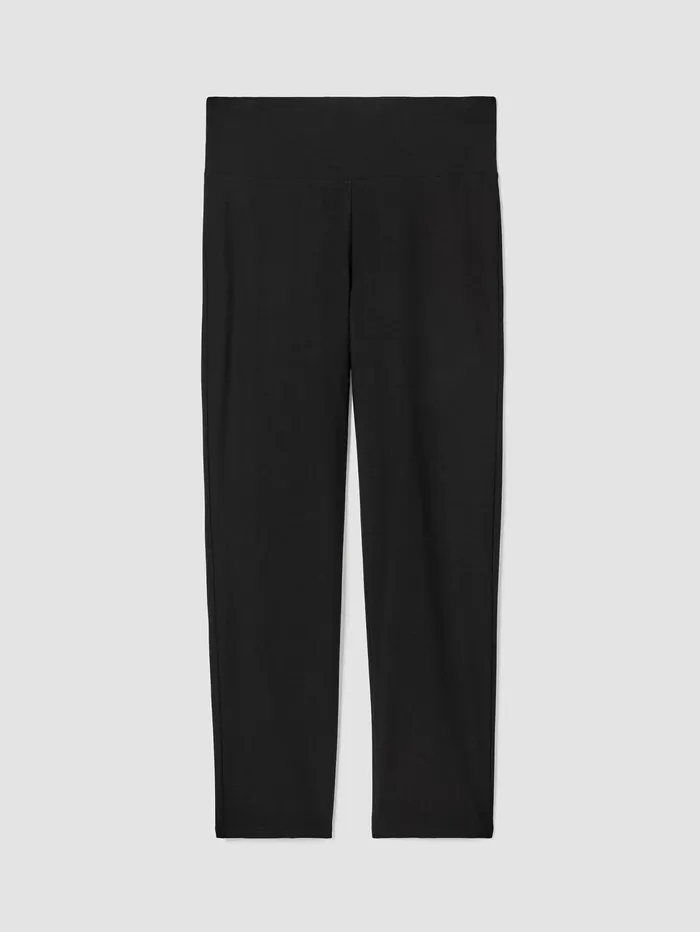 Women Eileen Fisher Pants Shorts and Jumpsuits Washable Stretch Crepe Slim Pant Black