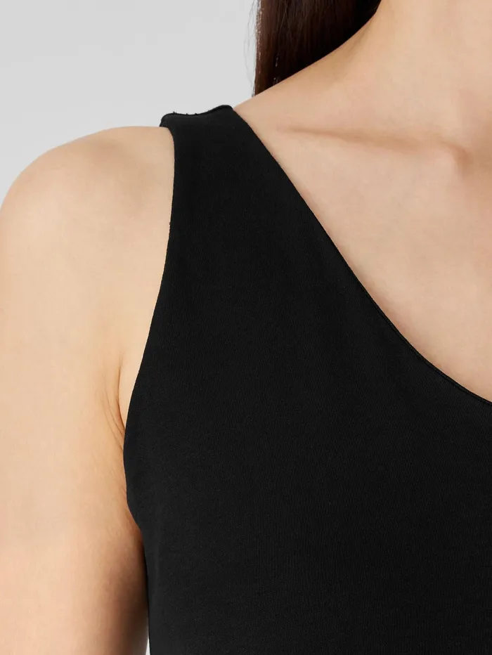 Women Eileen Fisher Sleepwear Organic Cotton Interlock Sleep Jumpsuit Black
