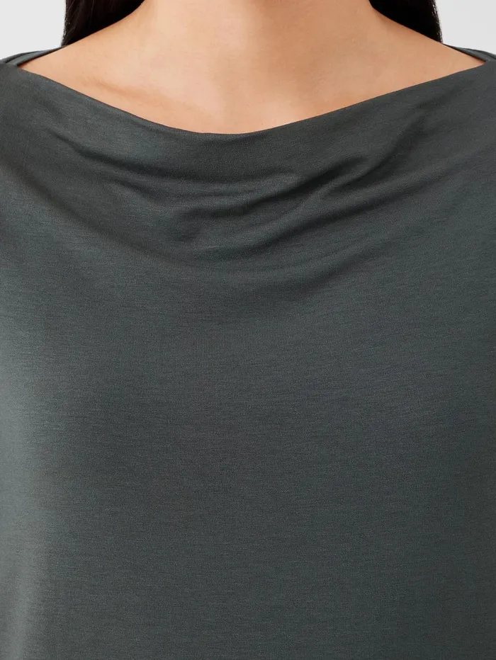 Women Eileen Fisher Tops and Tees Fine Jersey Cowl Neck Top Grove