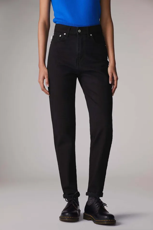 Women Fiorucci Jeans and Denim Angels Patch Tara Jeans Black Women Fiorucci Jeans and Denim Angels Patch Tara Jeans Black