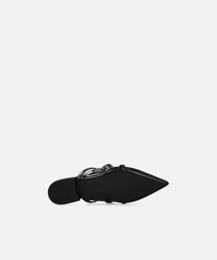 Women Flats Pinko Patent Mule Ballerinas Limo Black Women Flats Pinko Patent Mule Ballerinas Limo Black