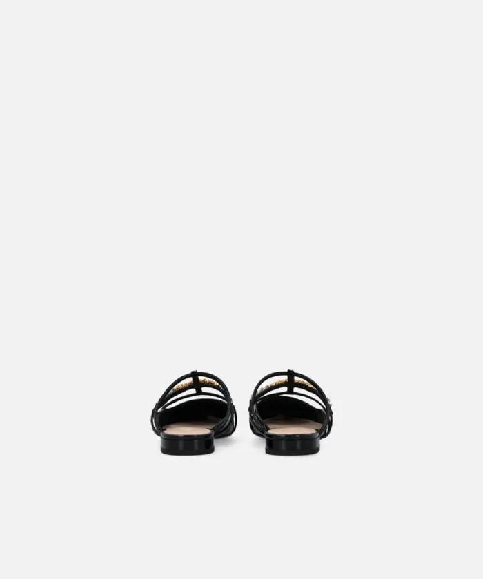 Women Flats Pinko Patent Mule Ballerinas Limo Black Women Flats Pinko Patent Mule Ballerinas Limo Black