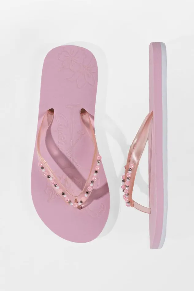 Women Flip Flops Cupshe Madeira Beach Animal Print Flip Flops Pink