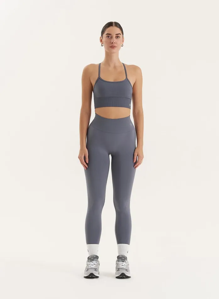 Women Grey Sculpting Seamless Gym Leggings Tyler 4th and Reckless Athleisure