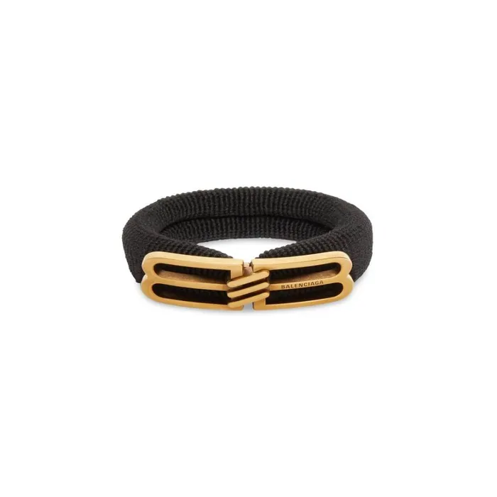 Women Hair Accessories Balenciaga Bb Icon Hair Tie In Black