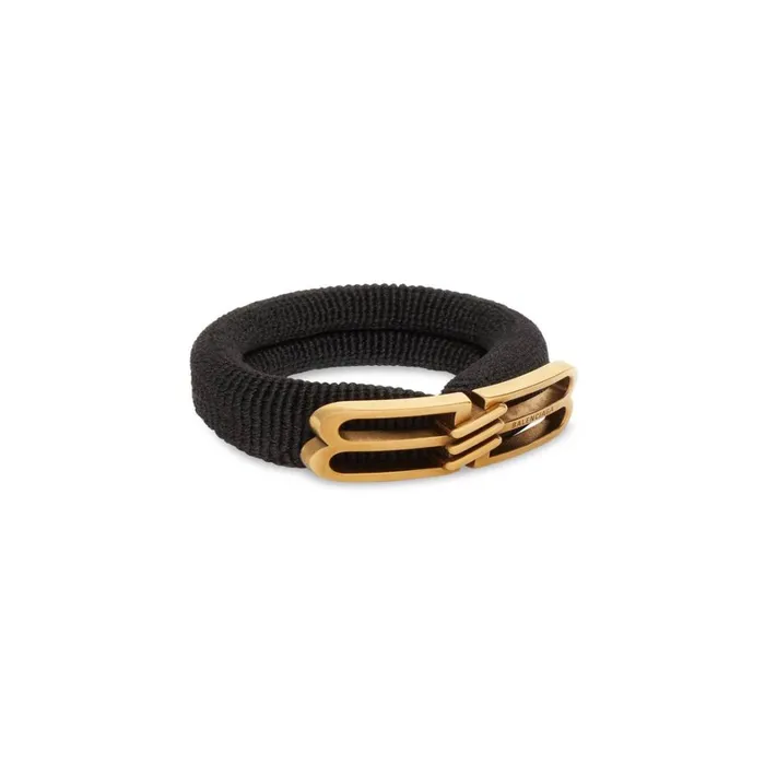 Women Hair Accessories Balenciaga Bb Icon Hair Tie In Black