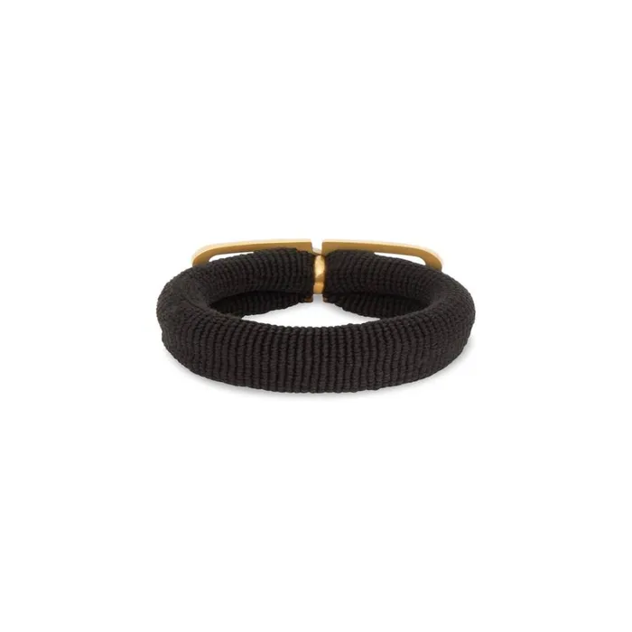 Women Hair Accessories Balenciaga Bb Icon Hair Tie In Black