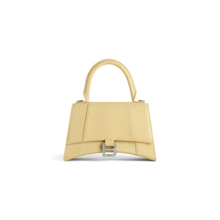 Women Handbags Balenciaga Hourglass Small Handbag Box In Light Yellow