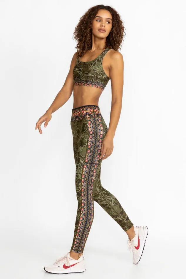 Women HIRZ CAMO HIGH WAIST RIBBED WAISTBAND LEGGING Hirz Johnny Was Active Women HIRZ CAMO HIGH WAIST RIBBED WAISTBAND LEGGING Hirz Johnny Was Active