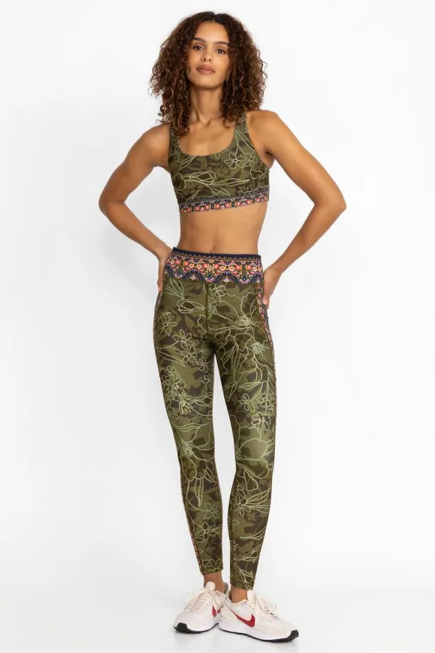 Women HIRZ CAMO HIGH WAIST RIBBED WAISTBAND LEGGING Hirz Johnny Was Active Women HIRZ CAMO HIGH WAIST RIBBED WAISTBAND LEGGING Hirz Johnny Was Active