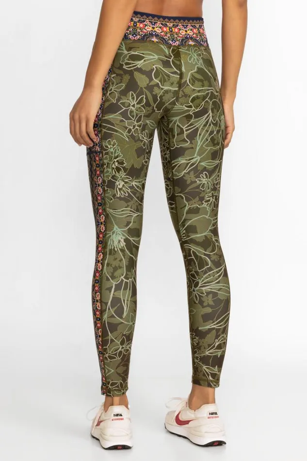 Women HIRZ CAMO HIGH WAIST RIBBED WAISTBAND LEGGING Hirz Johnny Was Active Women HIRZ CAMO HIGH WAIST RIBBED WAISTBAND LEGGING Hirz Johnny Was Active