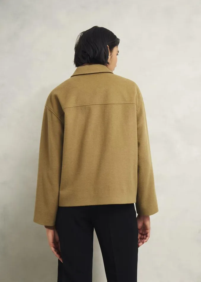 Women HOBBS Coats and Jackets Zoe Wool Blend Jacket Hobbs Camel