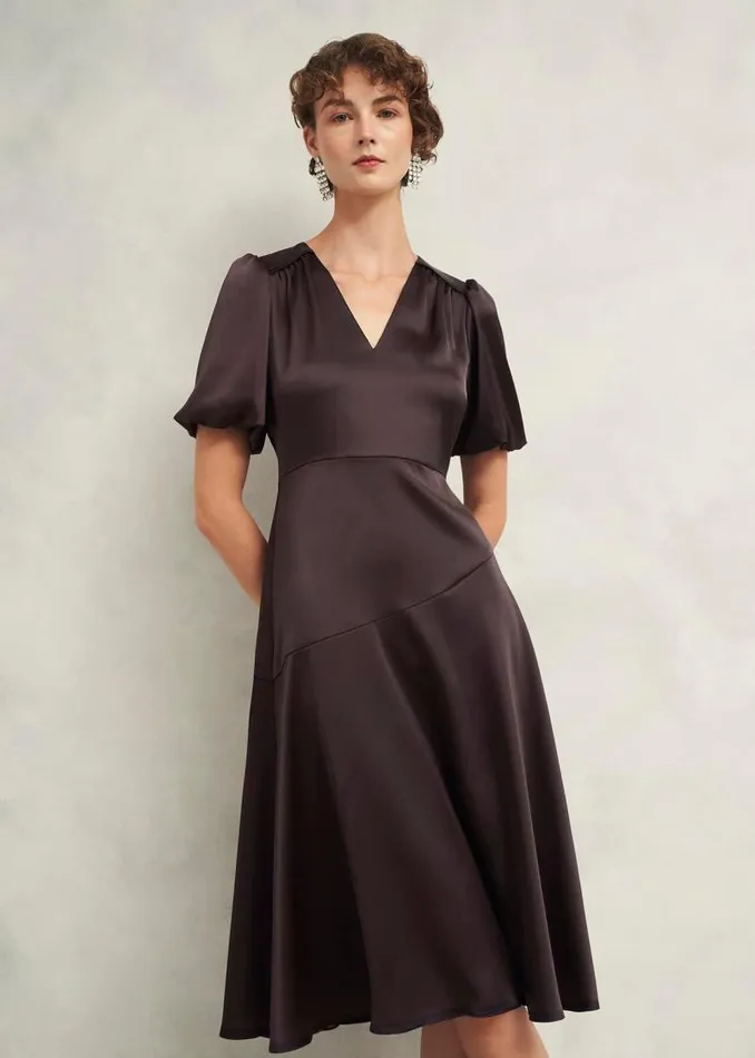 Women HOBBS Dresses and Jumpsuits Eastbury Dress Deep Brown