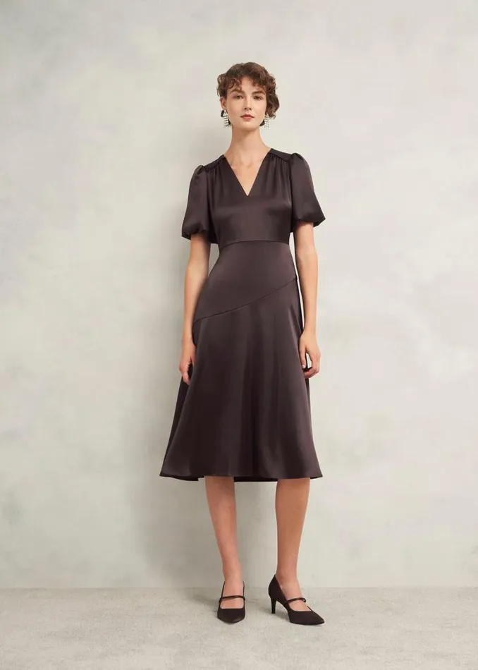 Women HOBBS Dresses and Jumpsuits Eastbury Dress Deep Brown