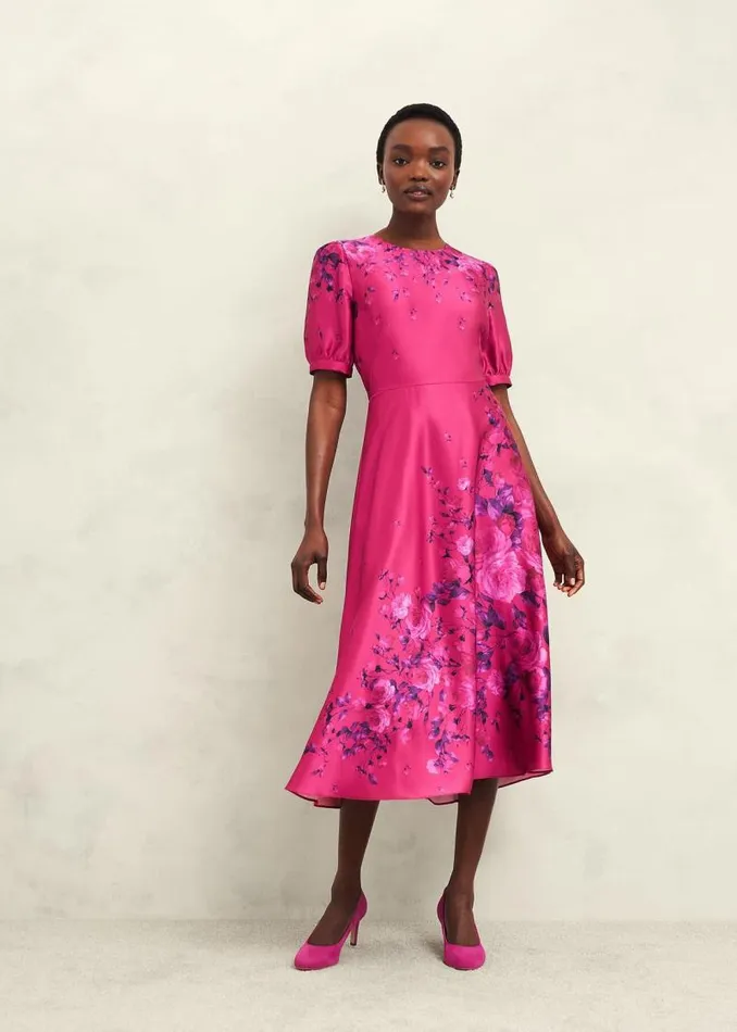 Women HOBBS Dresses and Jumpsuits Evangeline Dress Pink Multi