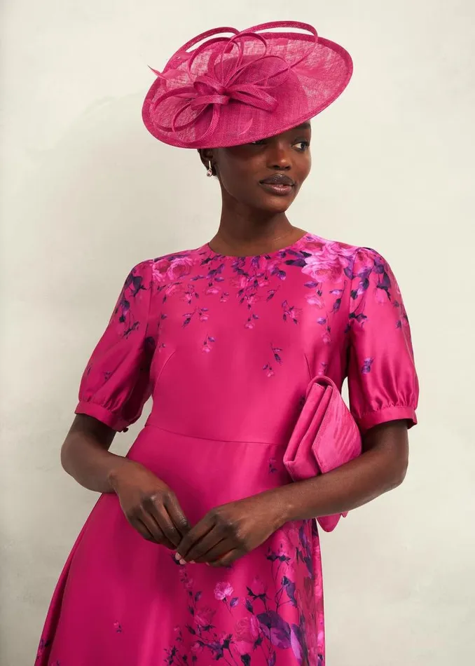 Women HOBBS Dresses and Jumpsuits Evangeline Dress Pink Multi