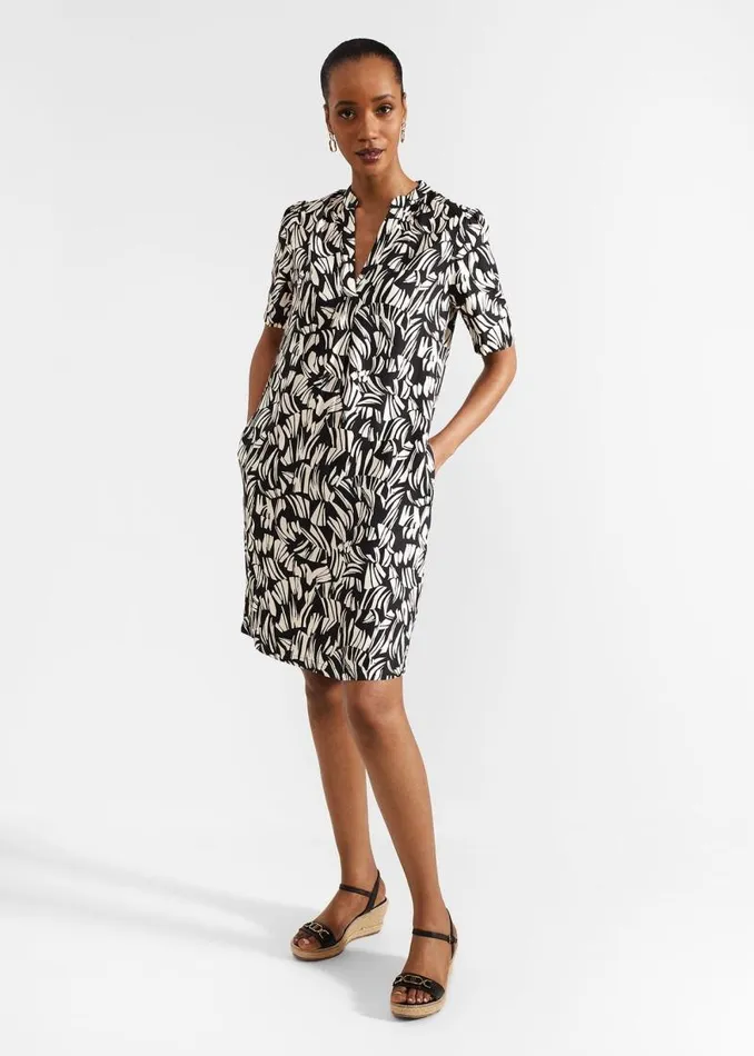 Women HOBBS Dresses and Jumpsuits Lucille Dress Black Cream