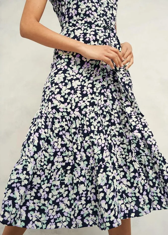 Women HOBBS Dresses and Jumpsuits Petite Esme Dress Navy Multi