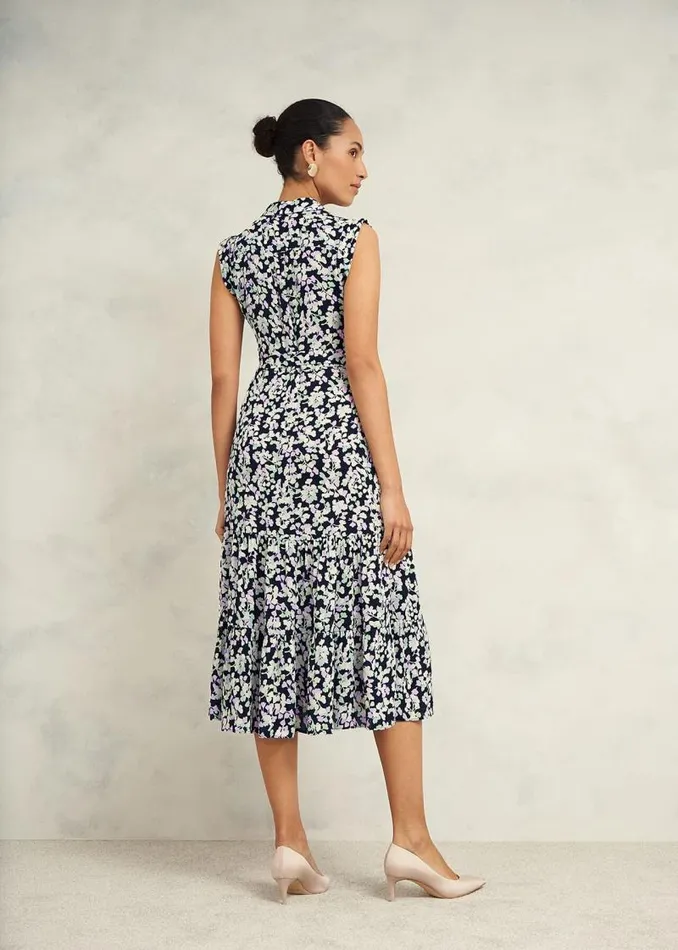 Women HOBBS Dresses and Jumpsuits Petite Esme Dress Navy Multi