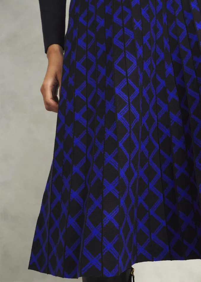 Women HOBBS Dresses and Jumpsuits Petite Larna Dress Black Blue
