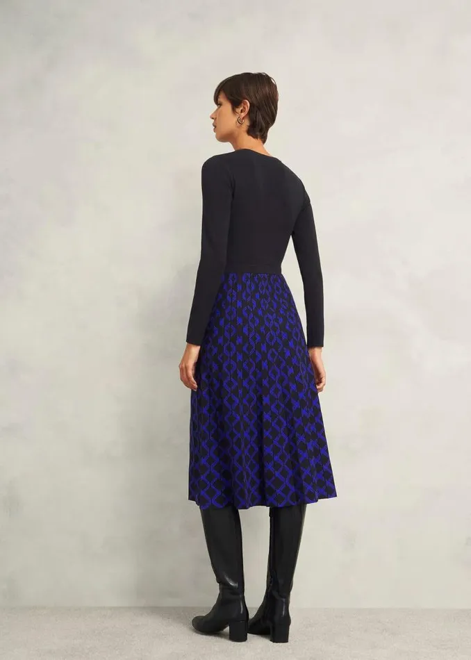 Women HOBBS Dresses and Jumpsuits Petite Larna Dress Black Blue