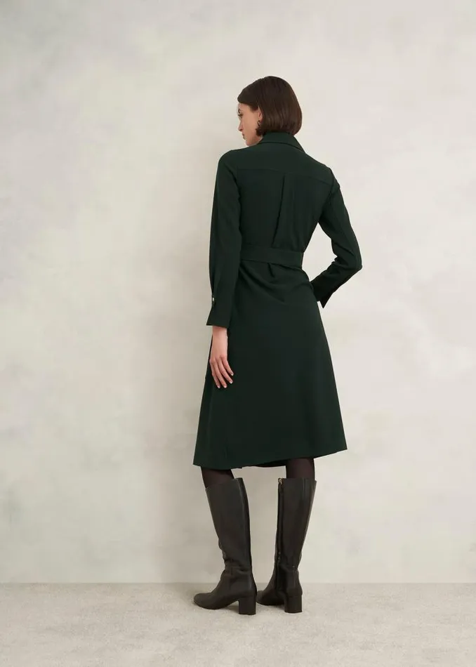 Women HOBBS Dresses and Jumpsuits Petite Pricilla Dress Rich Green