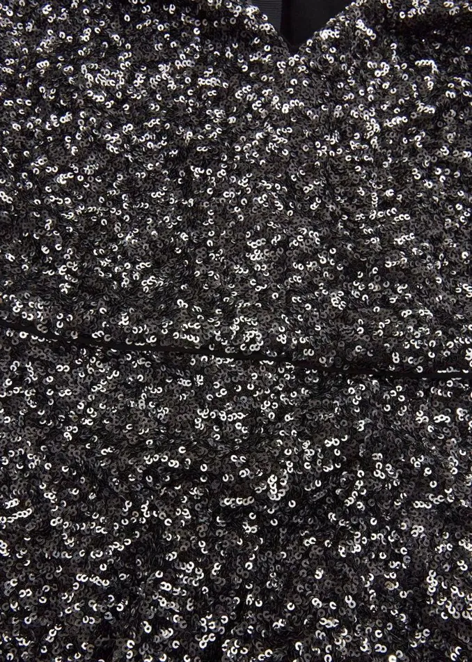 Women HOBBS Dresses and Jumpsuits Tatiana Sequin Dress Black Silver