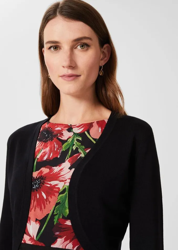 Women HOBBS Jumpers and Cardigans Carrie Bolero Black Women HOBBS Jumpers and Cardigans Carrie Bolero Black
