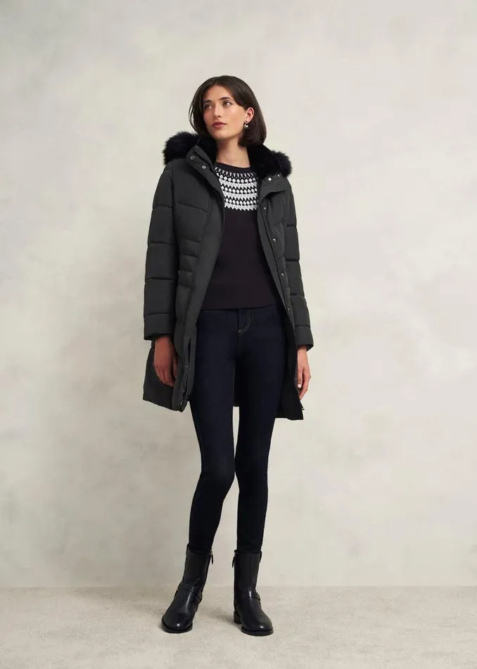Women HOBBS Jumpers and Cardigans Greta Sparkle Fairisle Jumper Navy Multi