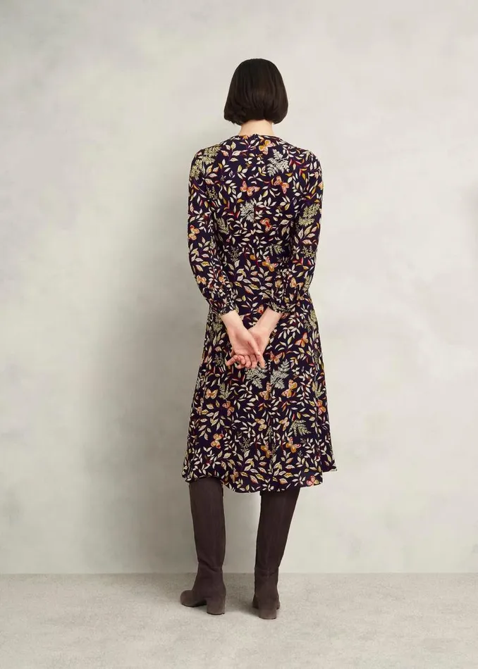 Women HOBBS Petite Dresses Petite Zainah Dress Navy Multi