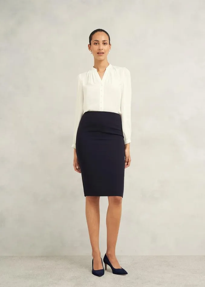 Women HOBBS Skirts Mel Skirt Navy