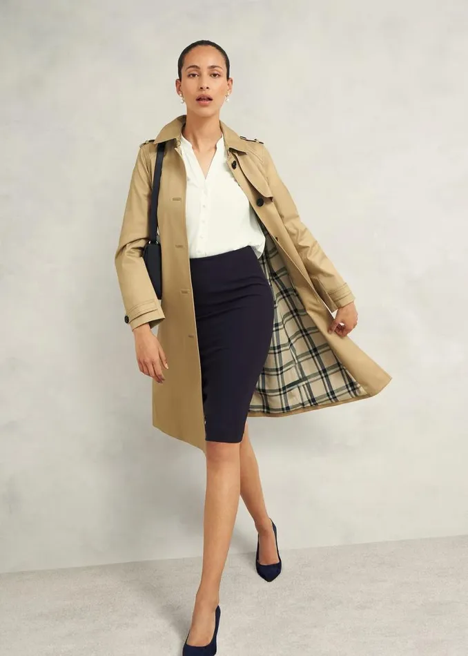 Women HOBBS Skirts Mel Skirt Navy