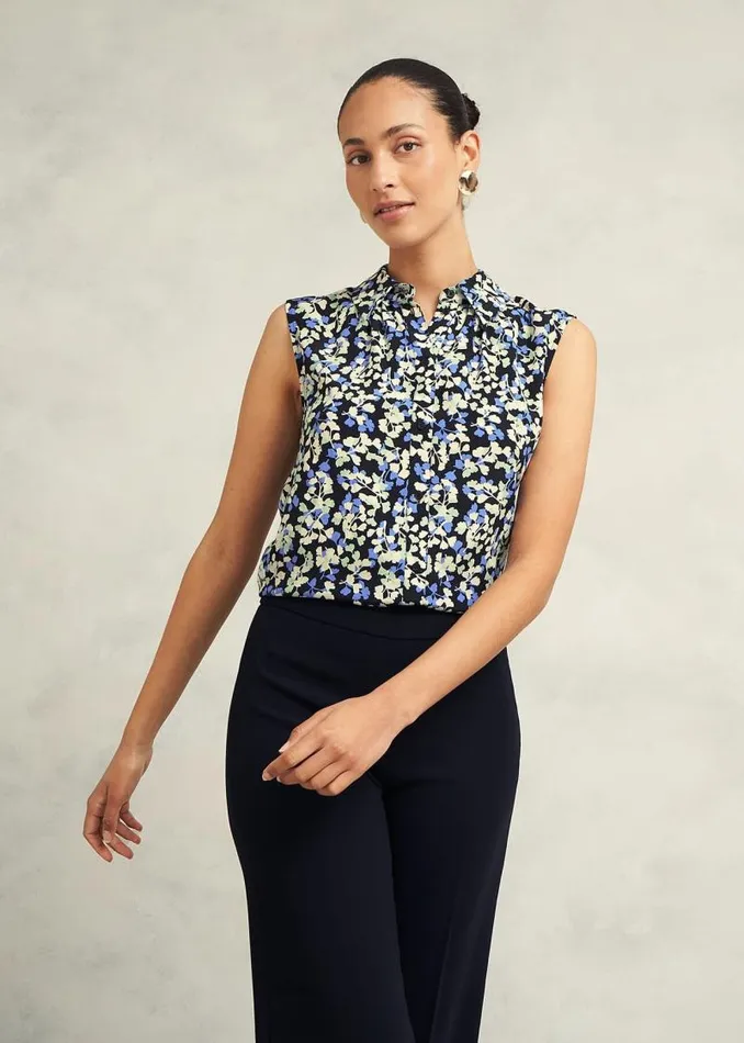 Women HOBBS Tops Ariela Top Navy Multi